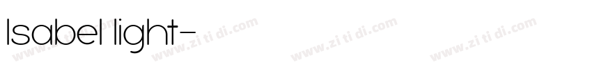 lsabel light字体转换